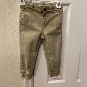 Janie and Jack khaki pants with tapered ankle size 3